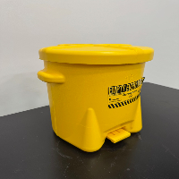 Lot Of Eagle of (6) Oily Waste Cans image 0